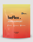beFlex joint support supplement package with gradient design on a light gray background