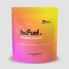 beFuel sports sweets packaging with gradient color on a light gray background