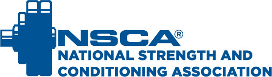 NSCA (National Strength and Conditioning Association) logo with blue gear icon on a white background