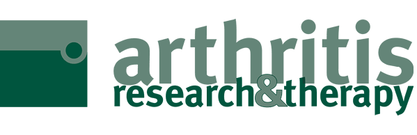 Logo of Arthritis Research & Therapy with green text on a white background
