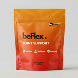 Orange packaging of beFlex Joint Support on a white background