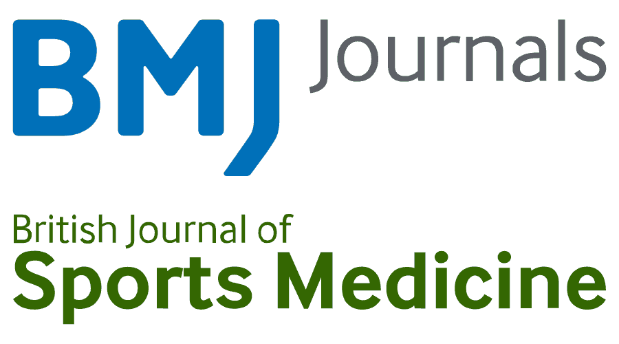 Logo of BMJ Journals with 'British Journal of Sports Medicine' text on a white background
