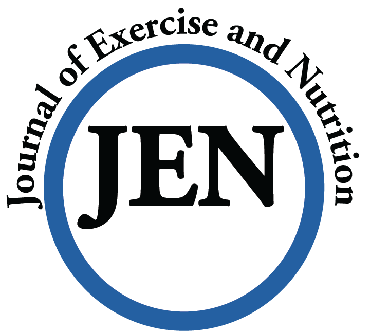 Logo of the Journal of Exercise and Nutrition with 'JEN' text