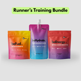 Three beHydrate products labeled 'Sports Sweets', 'Performance Drink', and 'Nitric Oxide Booster' on a light gray background.